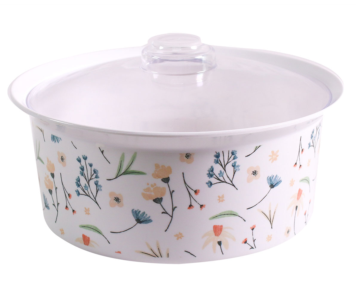 Jill Round Casserole With Clear Cover Melawares 